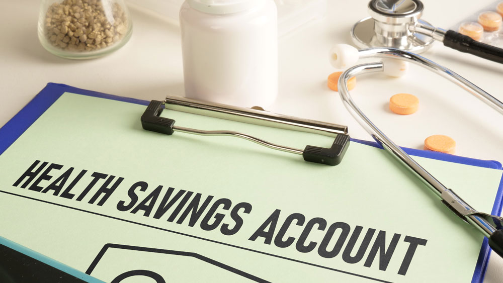 health savings account clipboard